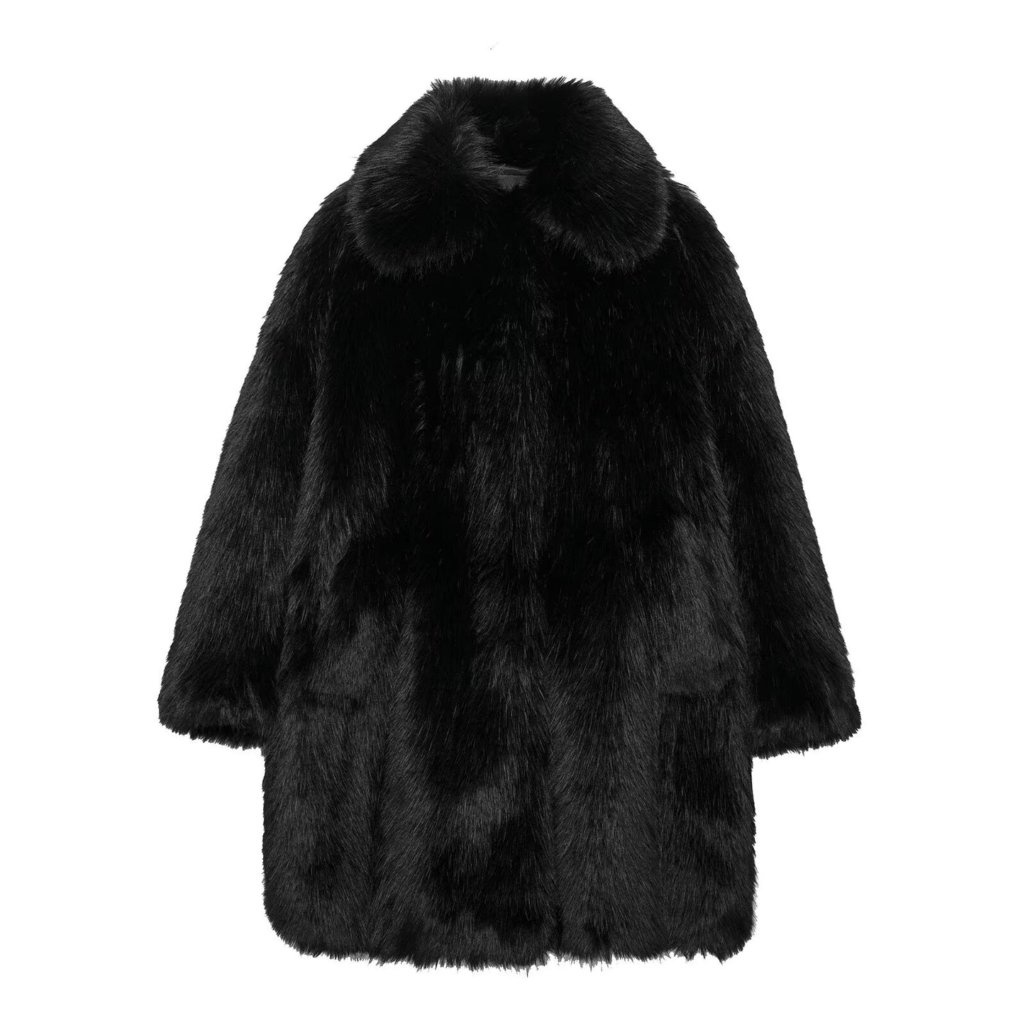 Jaguar woman Faux Fur Coat